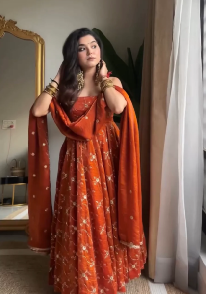 Ruprekha Premium Vichitra Royal Elegant Suit Set